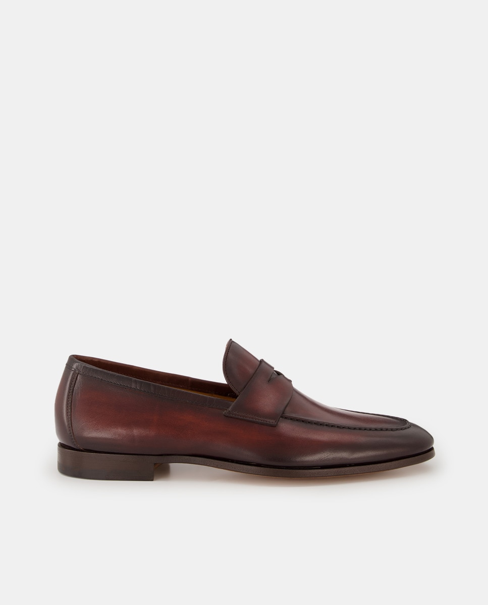 Magnanni - Mocasines de hombre en piel con adorno de antifaz y suela de goma.