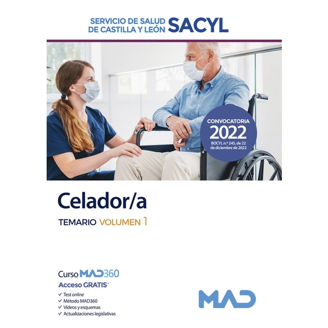 Celador del Servicio de Salud de Castilla y León (SACYL). Temario volumen 1 (Tapa blanda)