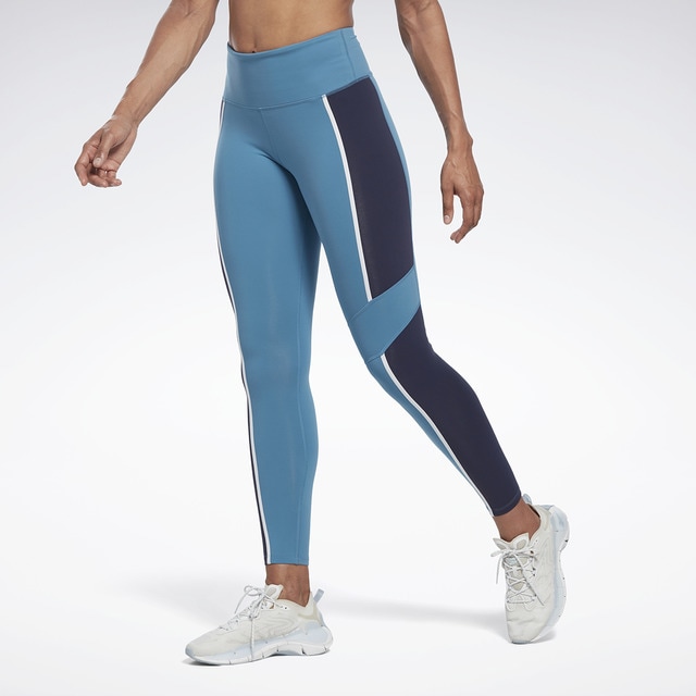 Reebok lux sale colour block leggings