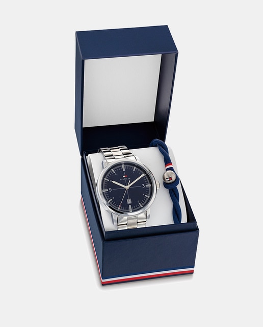 Set con reloj de hombre y pulsera 2770149 de acero
