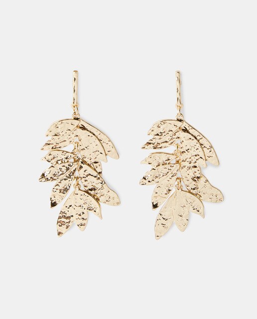Boucles d'oreilles pendantes feuilles