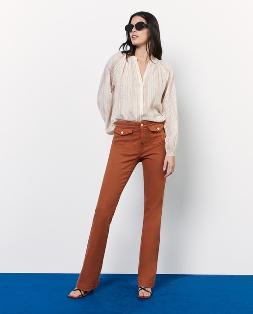 Pantalon droit femme