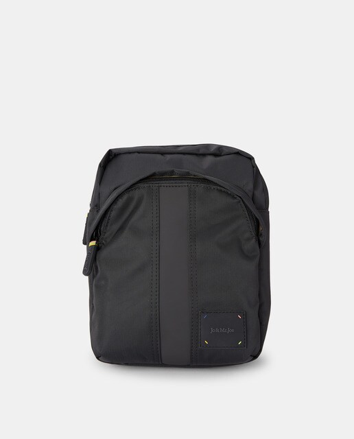 Large khaki nylon crossbody bag with front pocket · Men's fashion · El