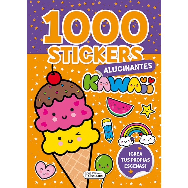 1000 STICKERS KAWAII ALUCINANTES (Tapa blanda)