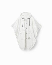 Chubasquero en blanco plegable logomanía