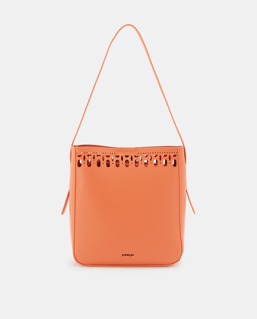 Hobo en naranja con detalles troquelados