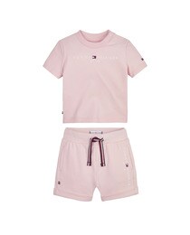 Ensemble bébé fille T-shirt à manches courtes avec logo Tommy et short
