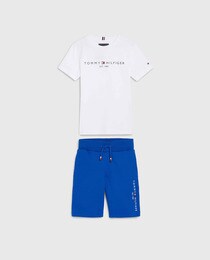 Ensemble bébé garçon T-shirt à manches courtes avec logo Tommy et short à taille élastique