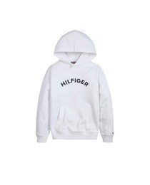 Sweat garçon à capuche et poche avec logo Tommy sur la poitrine