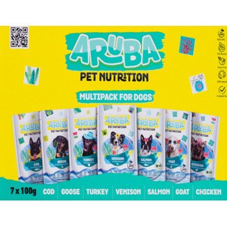 Aruba Pet Nutr Alimento Húmido para Cão Multipack Vários Sabores pack 700 g