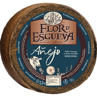 FLOR DE ESGUEVA queso añejo de oveja elaborado con leche cruda peso aproximado pieza 3,2 kg