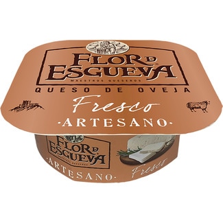 FLOR DE ESGUEVA queso fresco de oveja artesano elaborado con leche pasteurizada tarrina 250 g