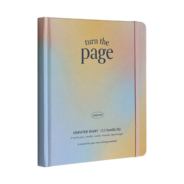 Planificador semanal Turn de Page Iconic 6 meses vainilla