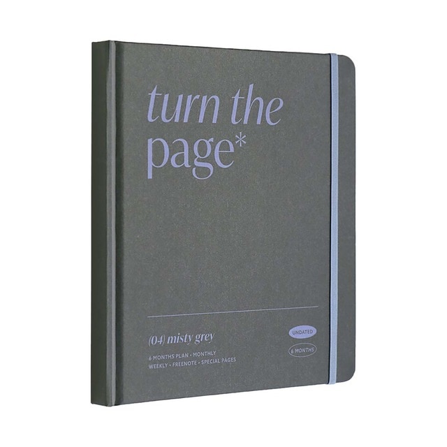 Planificador semanal Turn de Page Iconic 6 meses gris