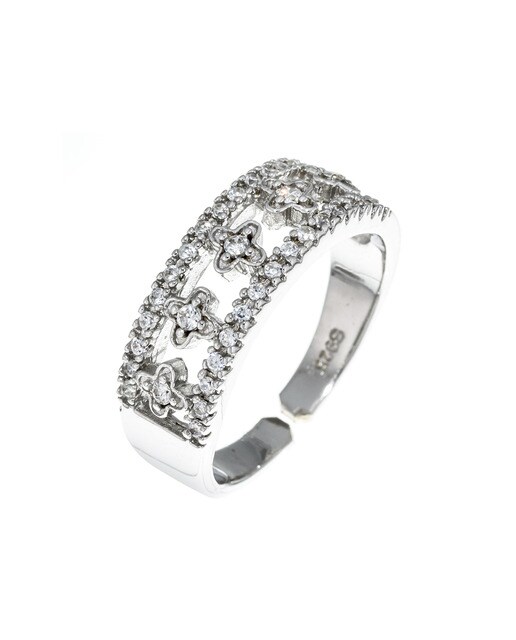 Anillo Cruces Zirconium