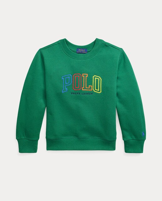 Sweat garçon bleu avec logo
