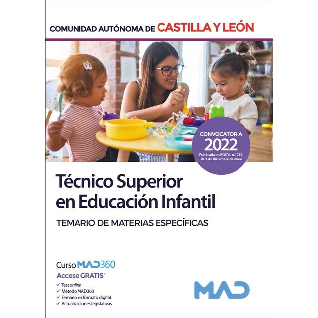 Técnico Superior en Educación Infantil de la Administración de la Comunidad de Castilla y León. Tema (Tapa blanda)