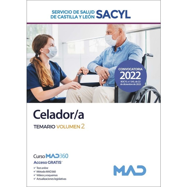 Celador del Servicio de Salud de Castilla y León (SACYL). Temario volumen 2 (Tapa blanda)