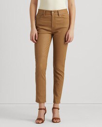 Pantalon femme skinny en cuir