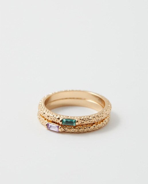 Set of metallic rings