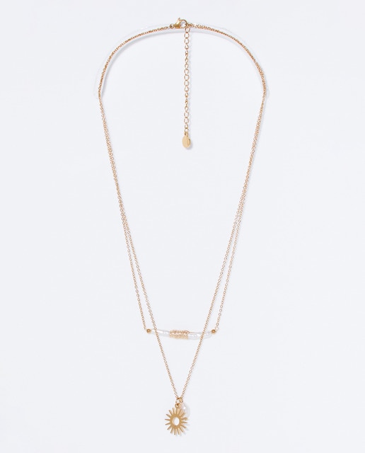 Gargantilla Sol Perlas Gold