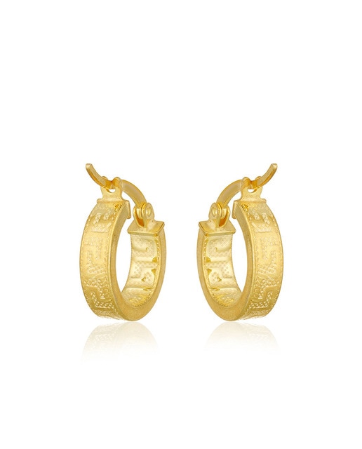 Pendientes Aro Greca Oro