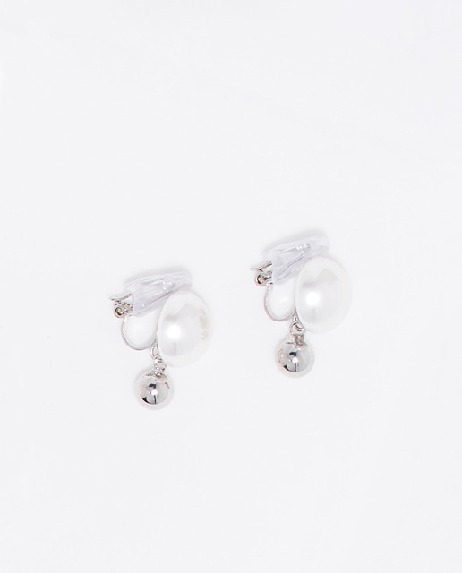 Pendientes Perla Esfera Silver