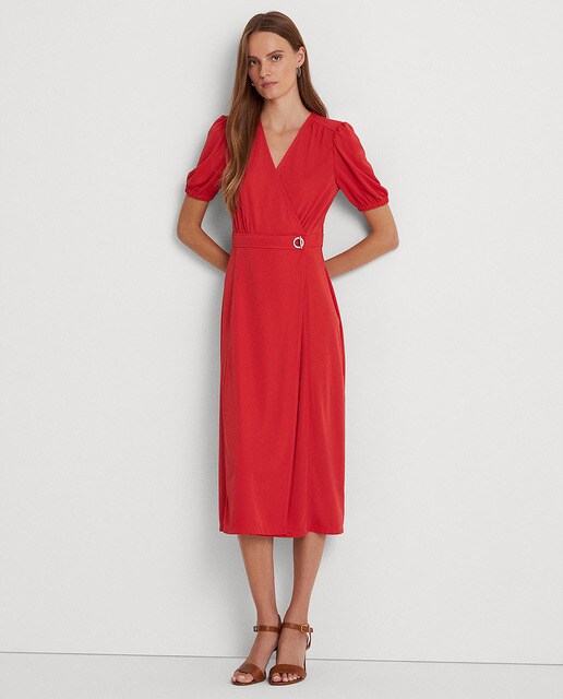 Stretch knit wrap dress · Women's fashion · El Corte Inglés