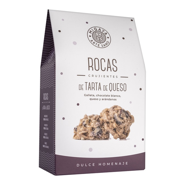 Rocas crujientes de tarta de queso Migaya