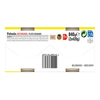 Fabada Asturiana sin gluten pack 2 lata 420 g - Litoral