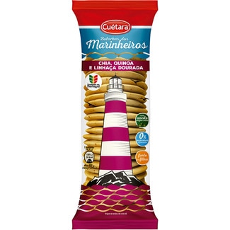Cuétara Bolachas dos Marinheiros de Chia, Quinoa e Linhaça Dourada embalagem 150 g