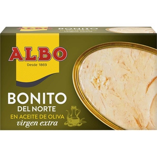 ALBO Biscay skipjack tuna in extra virgin olive oil tin 82 drained weight g