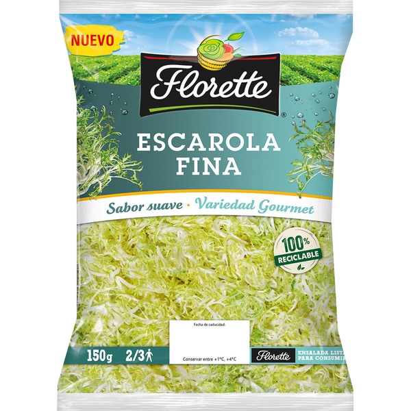 FLORETTE ensalada escarola fina bolsa 150 g