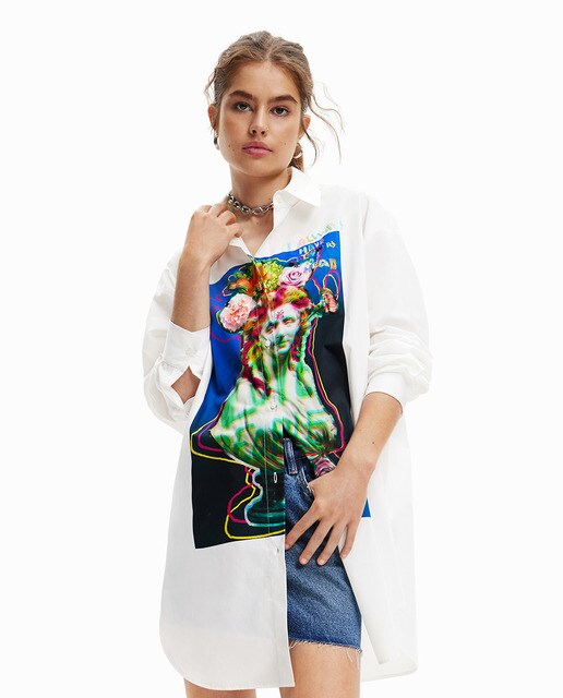 Oversized bust shirt