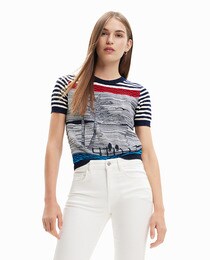 Nautical knit T-shirt
