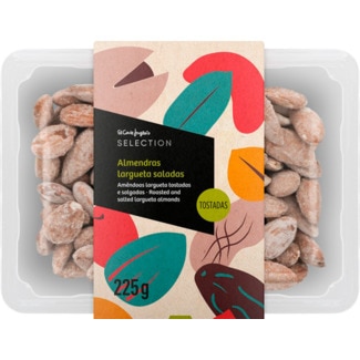 El Corte Inglés Selection Amêndoas Largueta Torradas e Salgadas embalagem 225 g