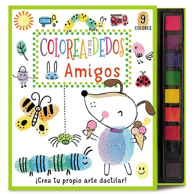 COLOREA CON TUS DEDOS: AMIGOS