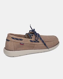 Chaussures bateau homme en cuir avec système Adaptaction et semelle EVA