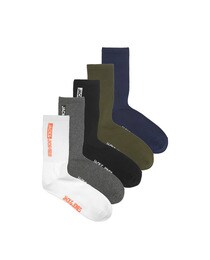 Pack of 5 men's logo print socks