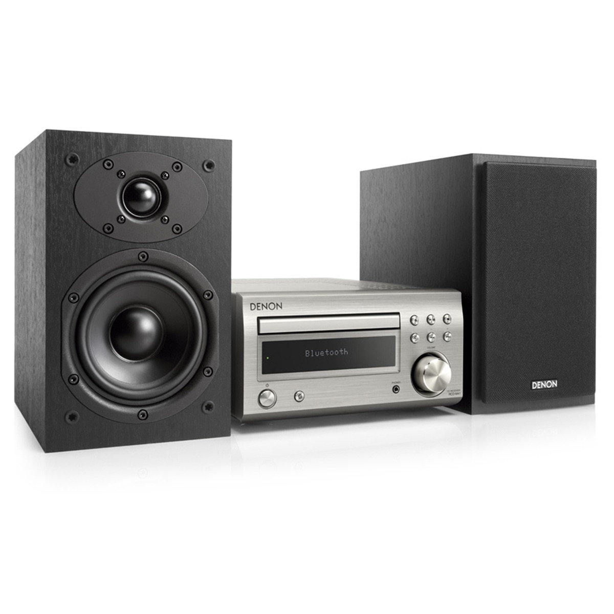 Denon - Equipo Hi-Fi Denon DM-41 Silver-BL con CD y Bluetooth.