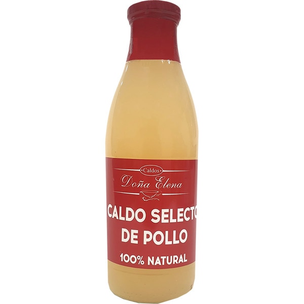 DOÑA ELENA caldo de pollo 100% natural botella 1 l