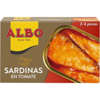 ALBO sardinas en tomate lata 85 g neto escurrido