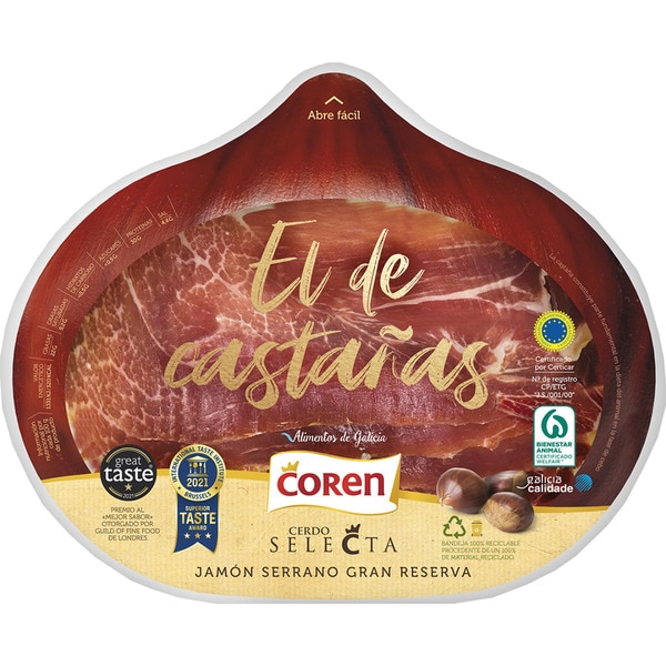 COREN SELECTA jamón serrano Gran Reserva ETG en lonchas envase 90 g