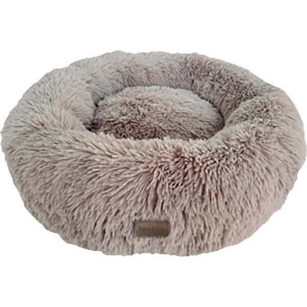 Dehner Kuschelbett Cookie Für Hunde & Katzen – Ca. 58 Cm, Hellbraun, Weicher Plüsch, Waschbar