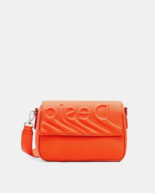 Small red messenger bag with a foldover flap · Women's fashion · El