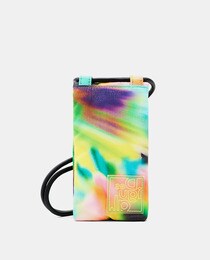 White mobile bag with raised logo