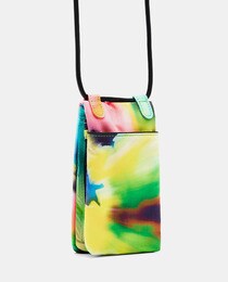 White mobile bag with raised logo