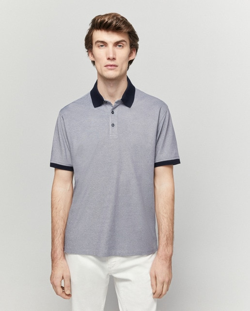 Polo de hombre manga corta pique