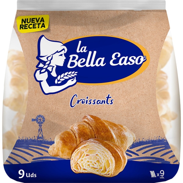 LA BELLA EASO croissants envasados individualmente 9 unidades bolsa 270 g