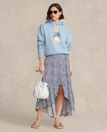 Sweat femme en coton à capuche